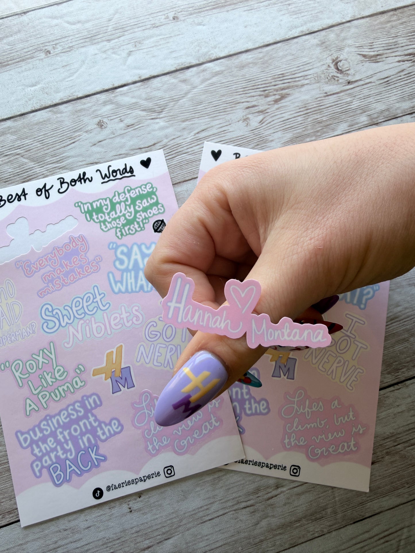 Best of Both WORDS Classic Sticker Sheet