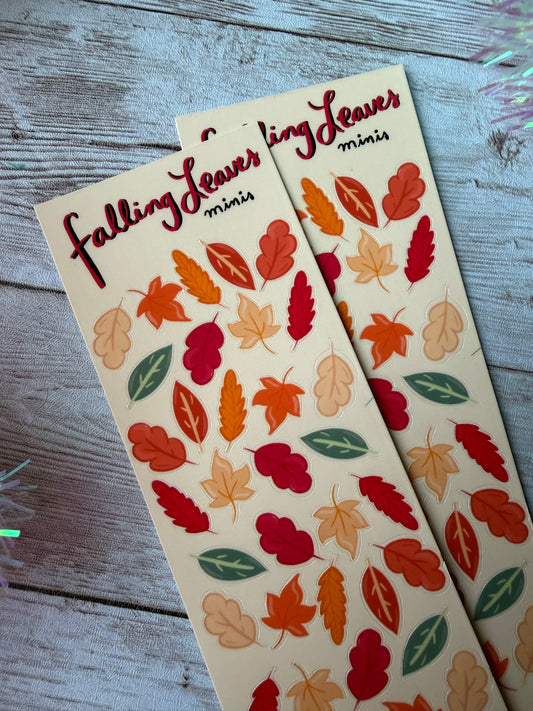 Falling Leaves Minis Skinny Sticker Sheet