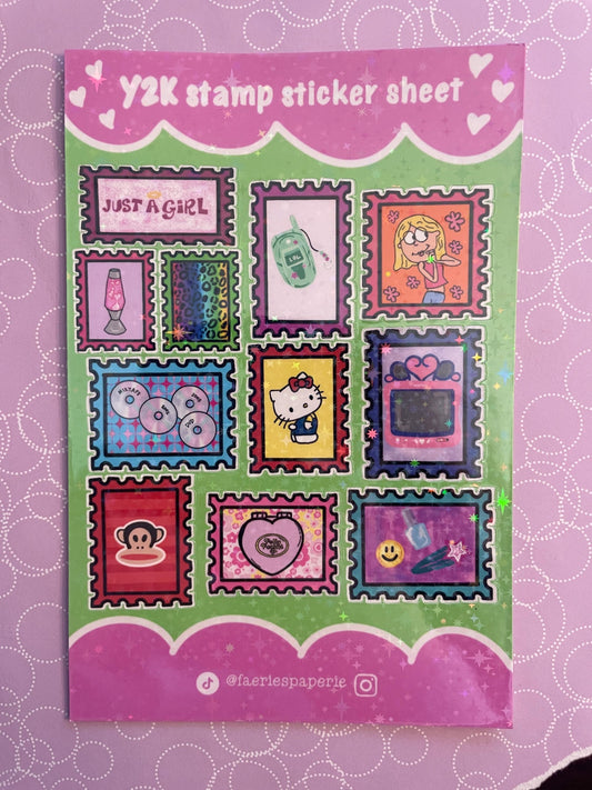 Y2K Stamp Classic Sticker Sheet
