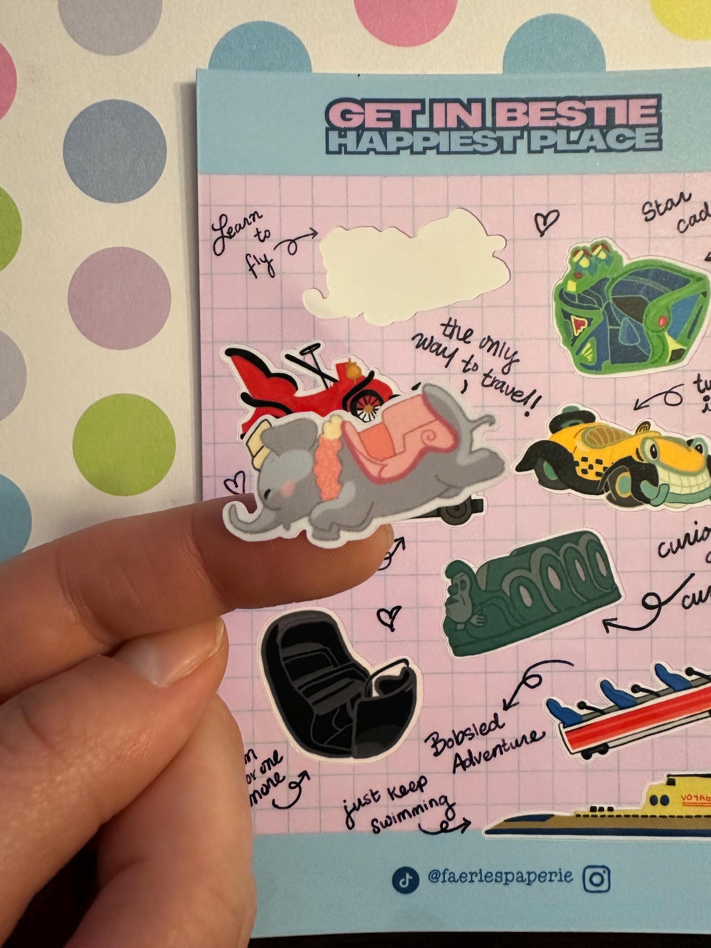 Get In Bestie Classic Sticker Sheet