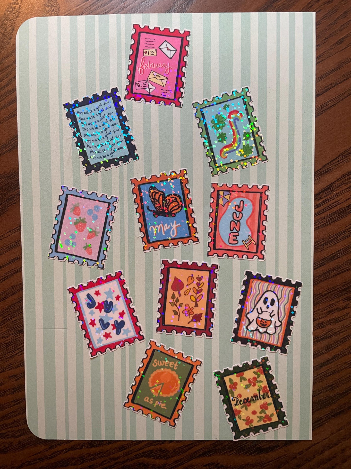 Sending Seasons Stamp Classic Sticker Sheet