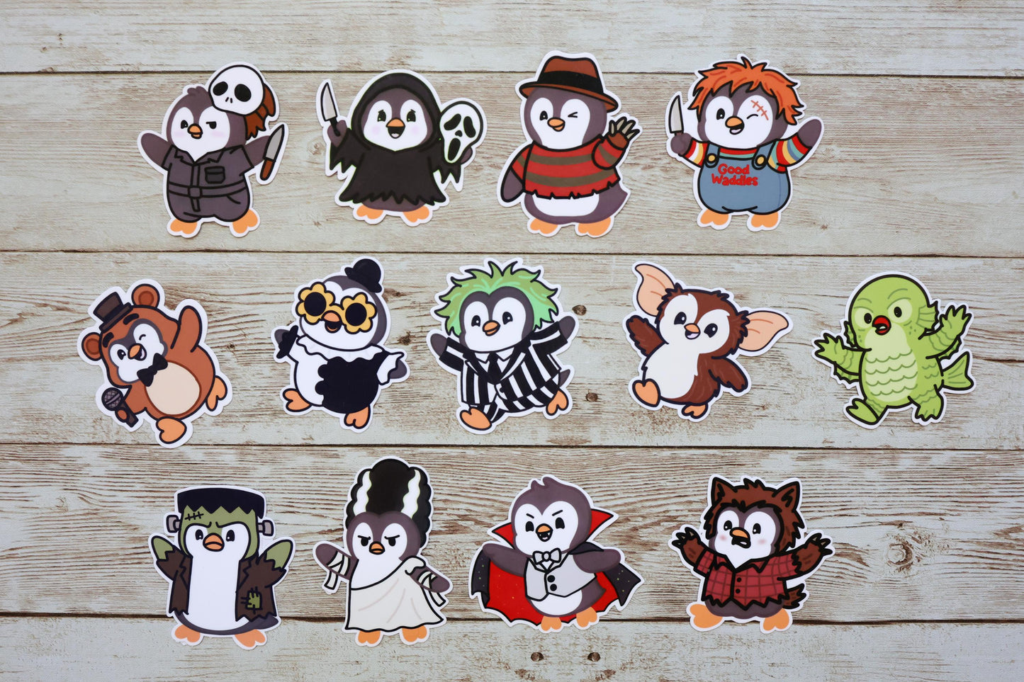 Mr Waddles Halloween Costume Vinyl Stickers