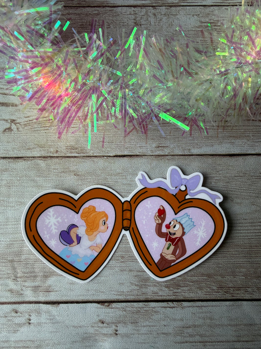 Holiday Locket Lovers Vinyl Stickers