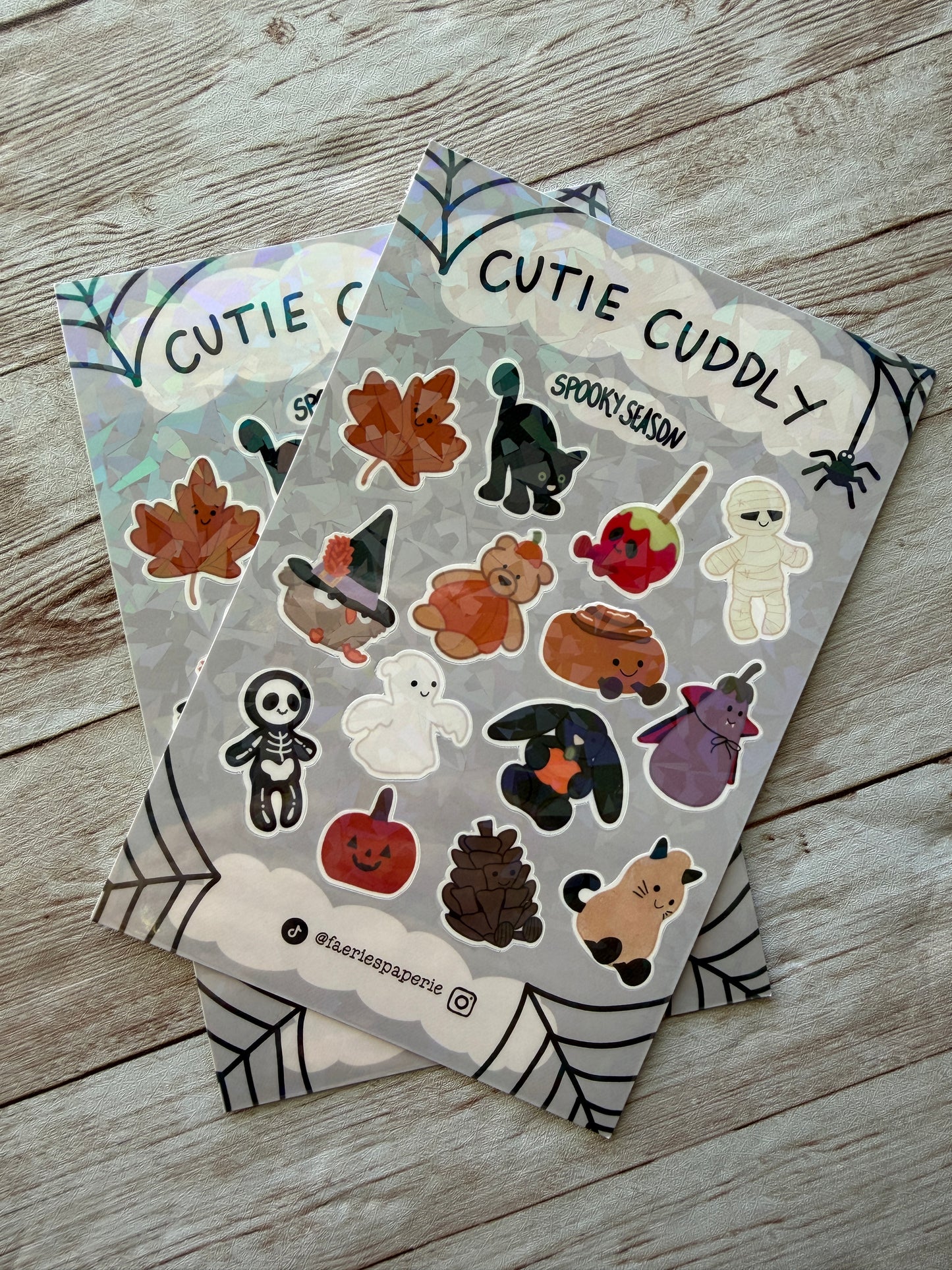Cutie Cuddly Spooky Season Classic Sticker Sheet