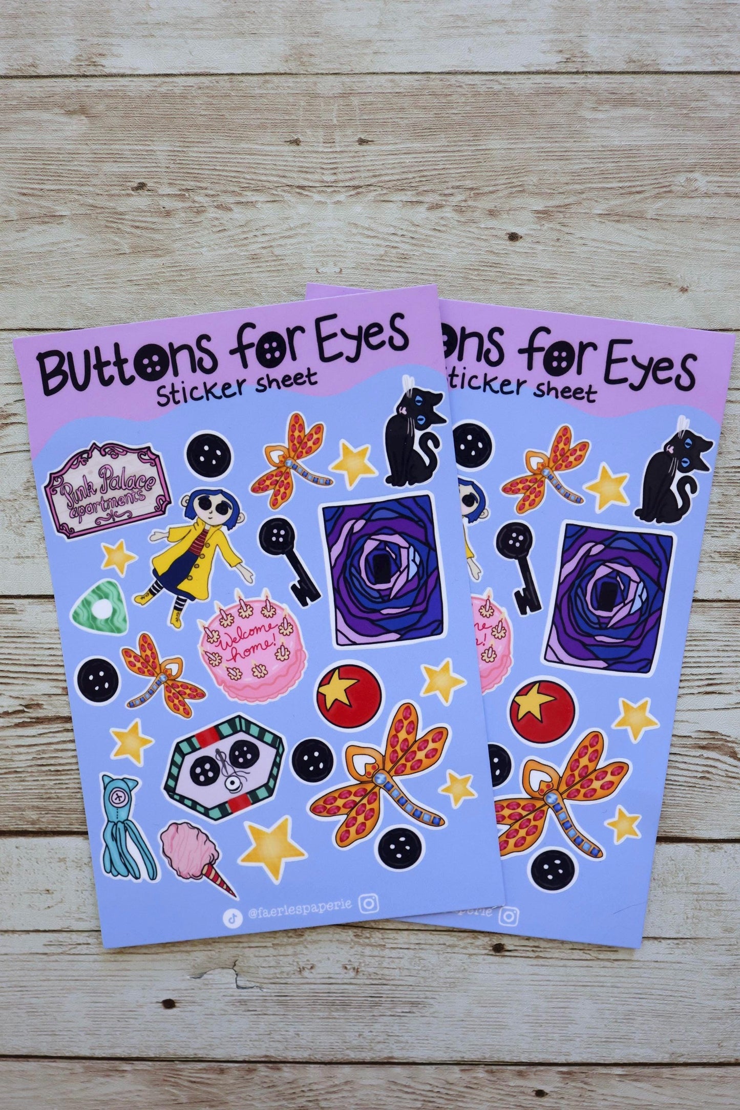 Buttons For Eyes Classic Sticker Sheet