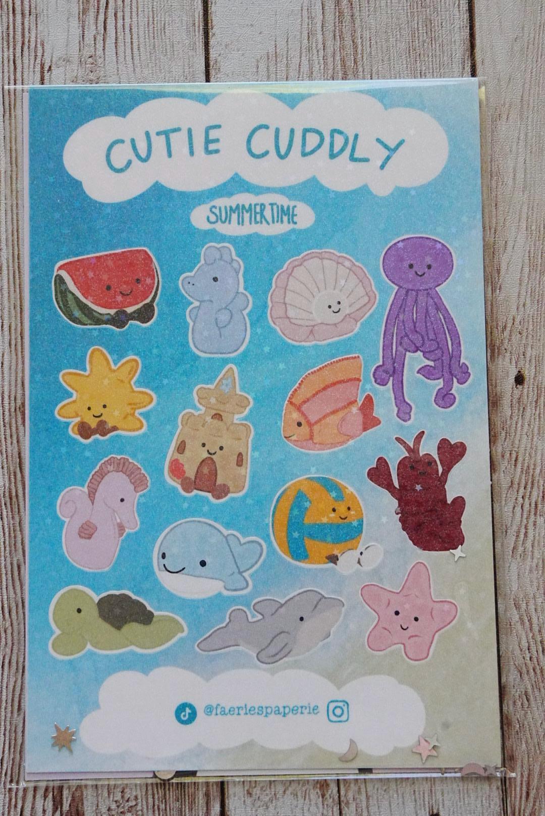 Cutie Cuddly Classic Sticker Sheets