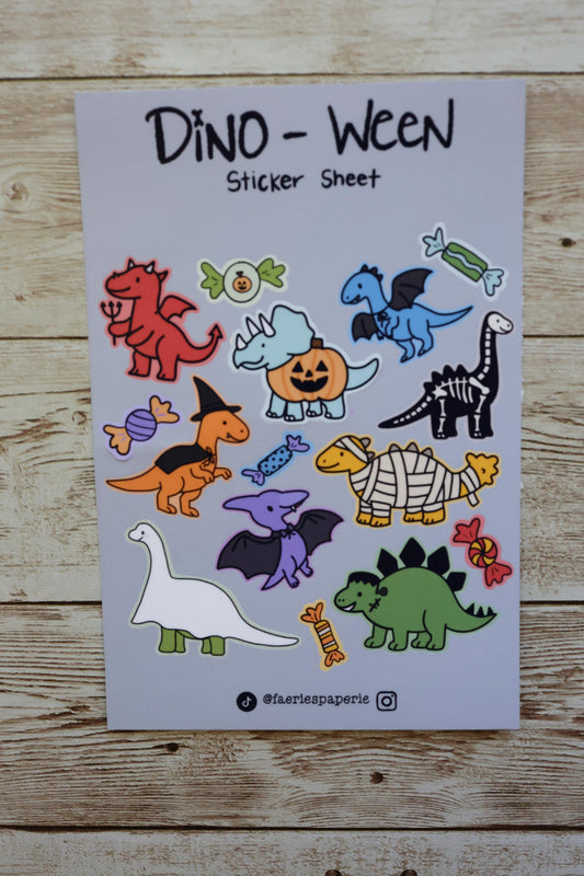 Dino-Ween Classic Sticker Sheet