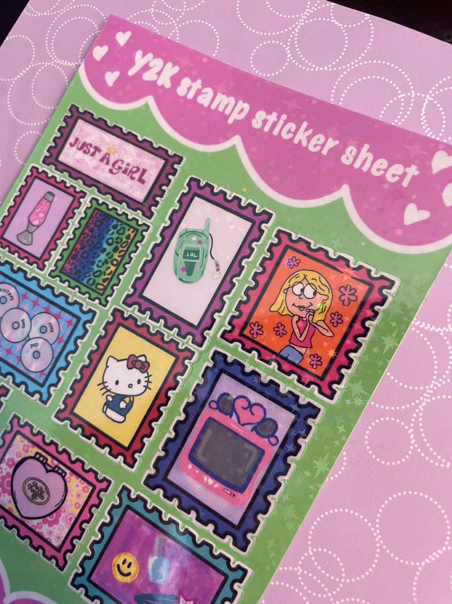 Y2K Stamp Classic Sticker Sheet