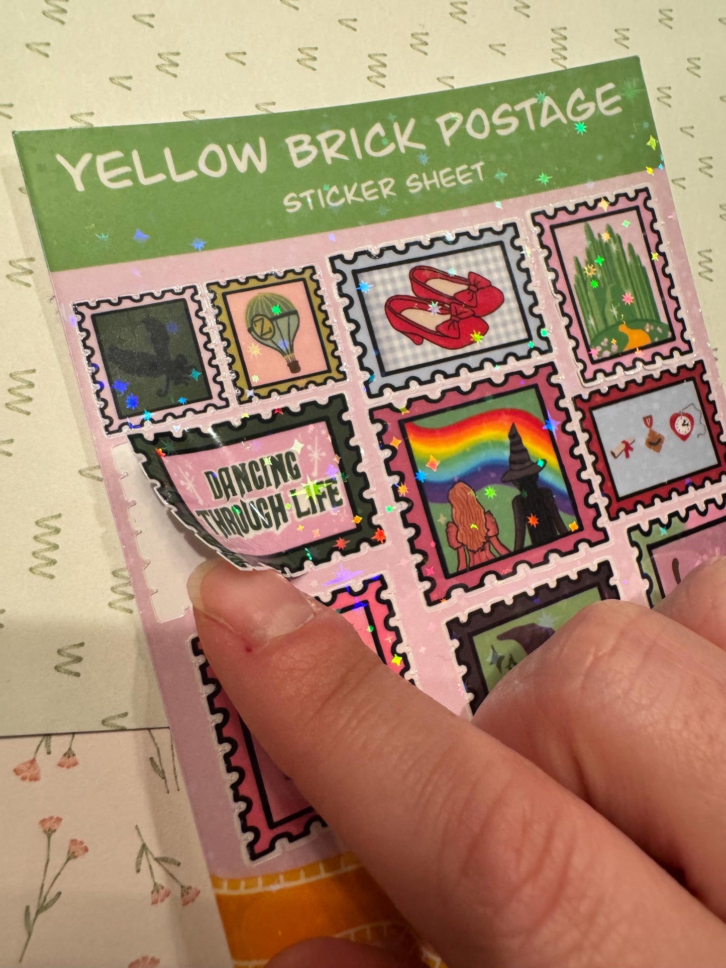 Yellow Brick Postage Classic Sticker Sheet