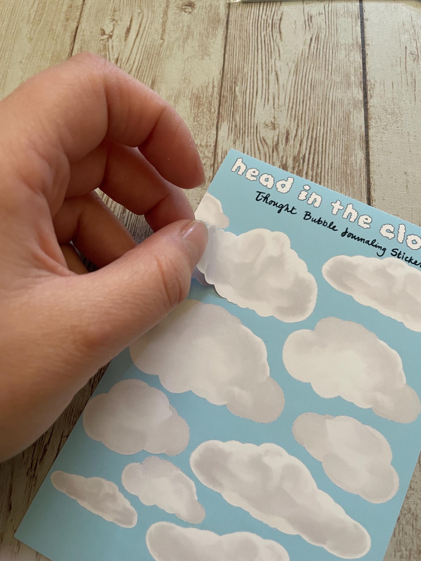 Head in the Clouds Thought Bubble Classic Sticker Sheet