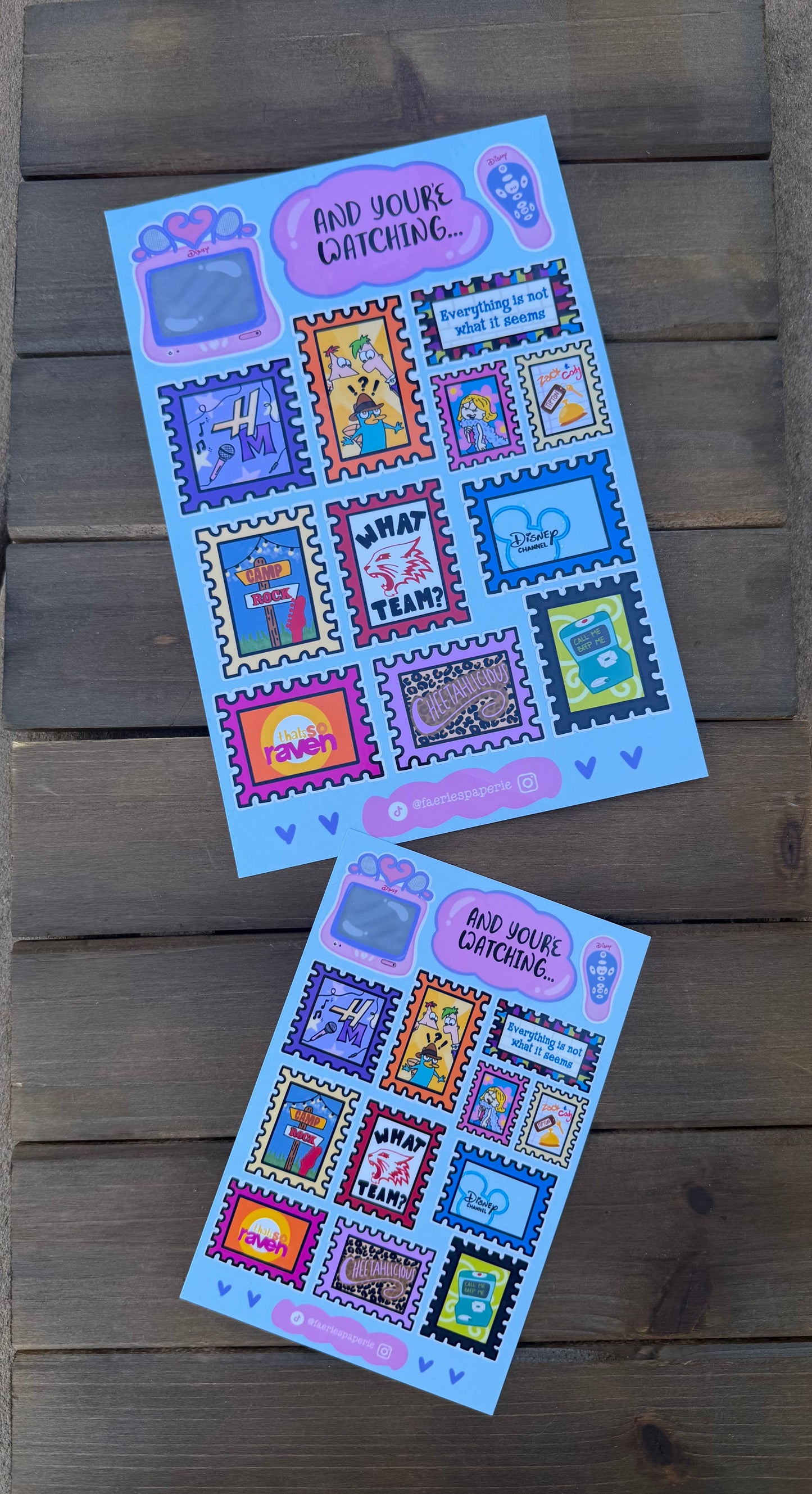 And You’re Watching...Stamp Sticker Sheet