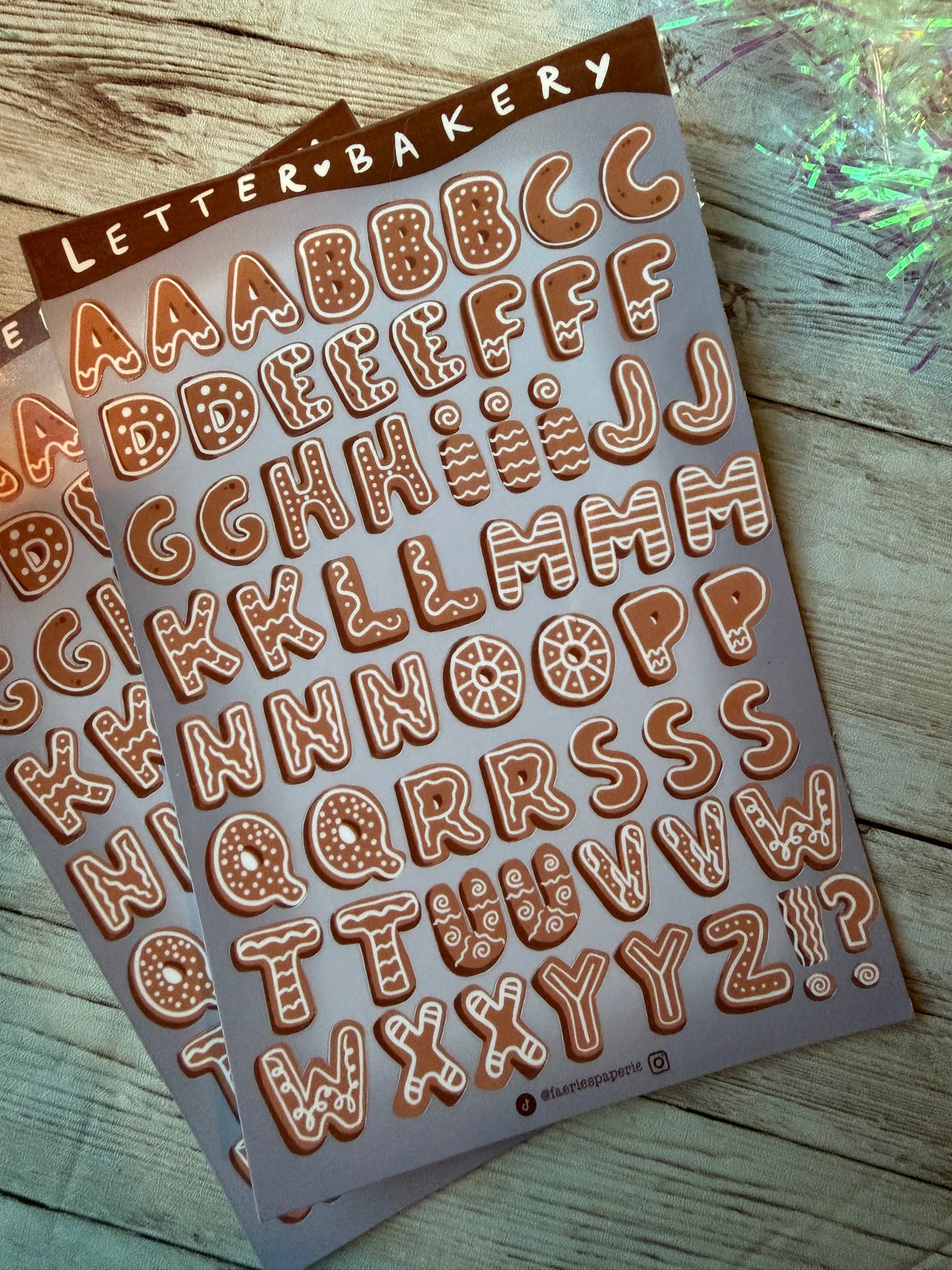 Letter Bakery Classic Sticker Sheet