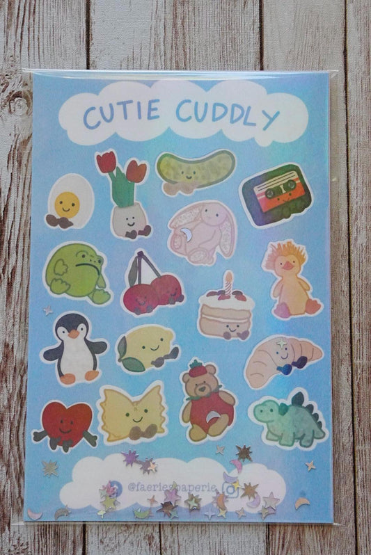 Cutie Cuddly Original Classic Sticker Sheet