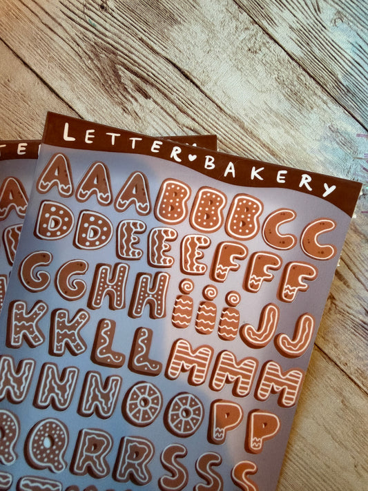 Letter Bakery Classic Sticker Sheet