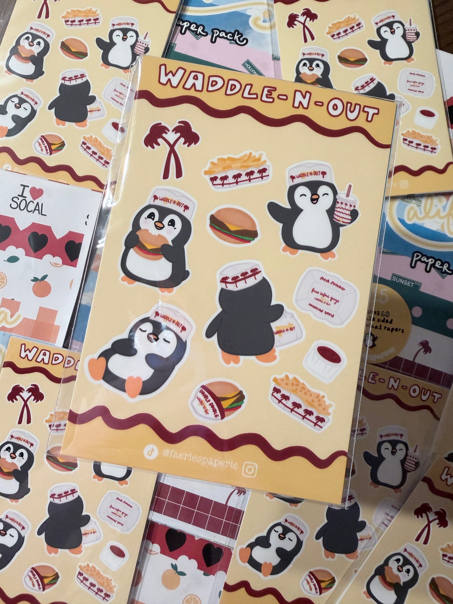 Waddle In Out Classic Sticker Sheet