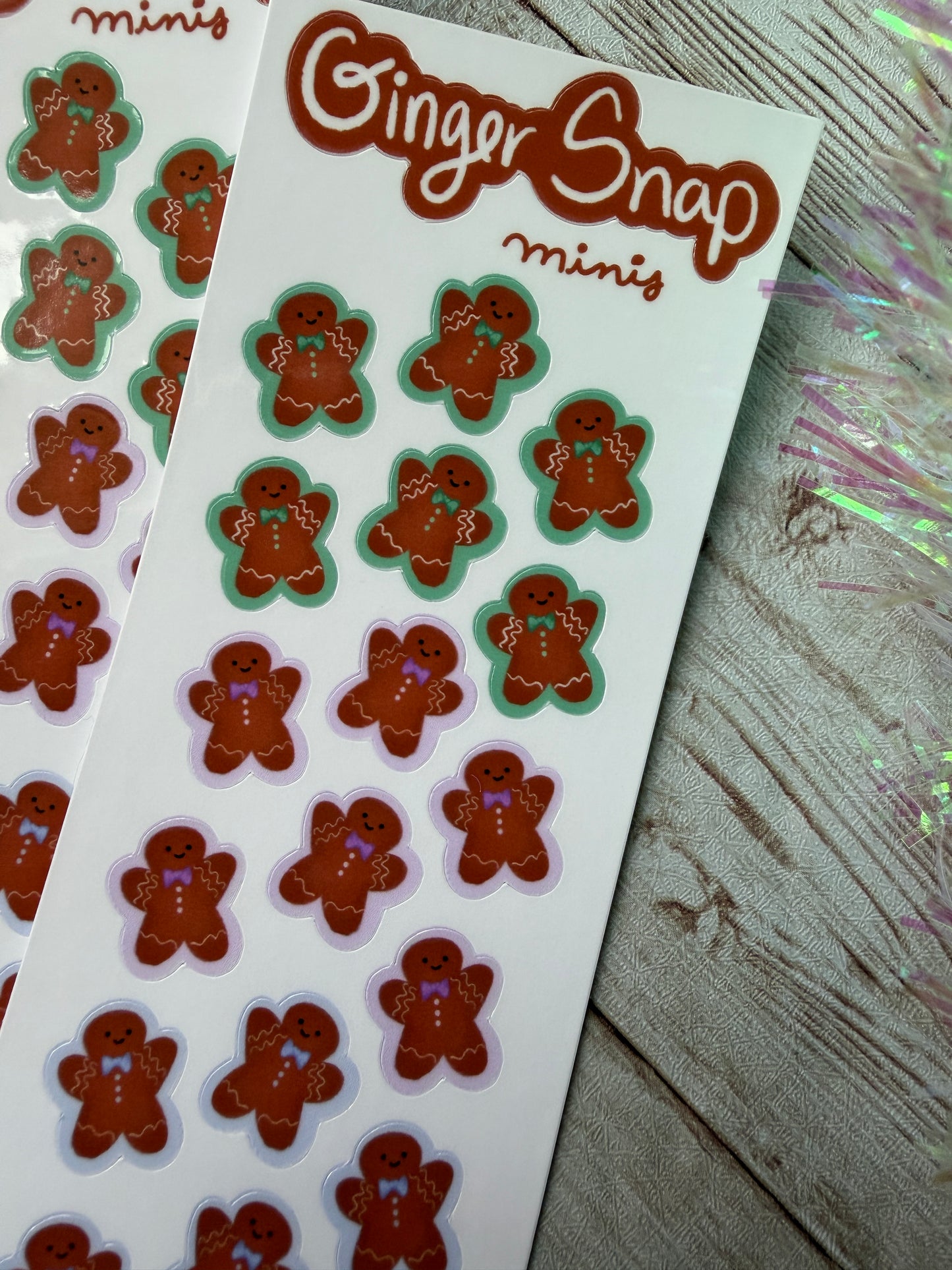 Ginger Snap Minis Skinny Sticker Sheet
