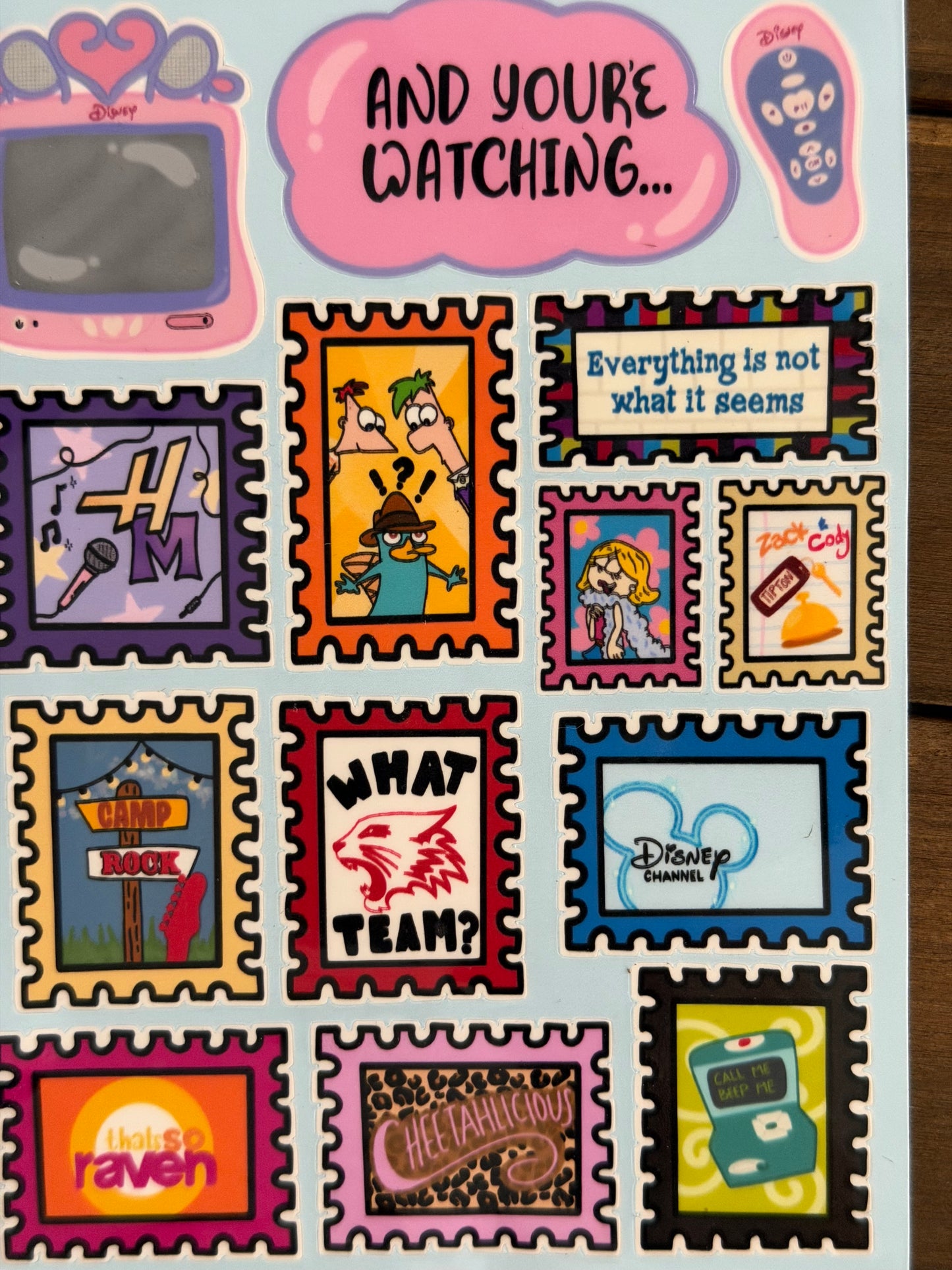 And You’re Watching...Stamp Sticker Sheet