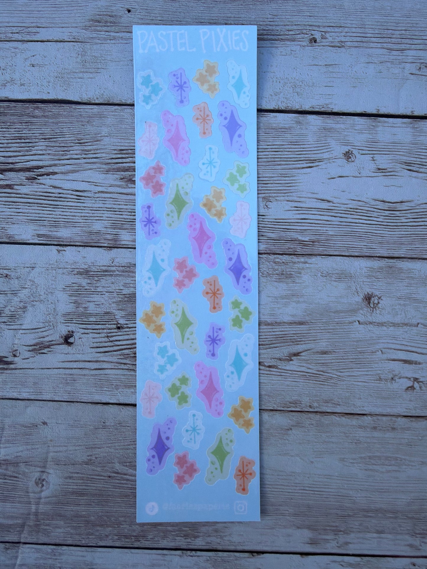 Pastel Pixie Dust Skinny Sticker Sheet