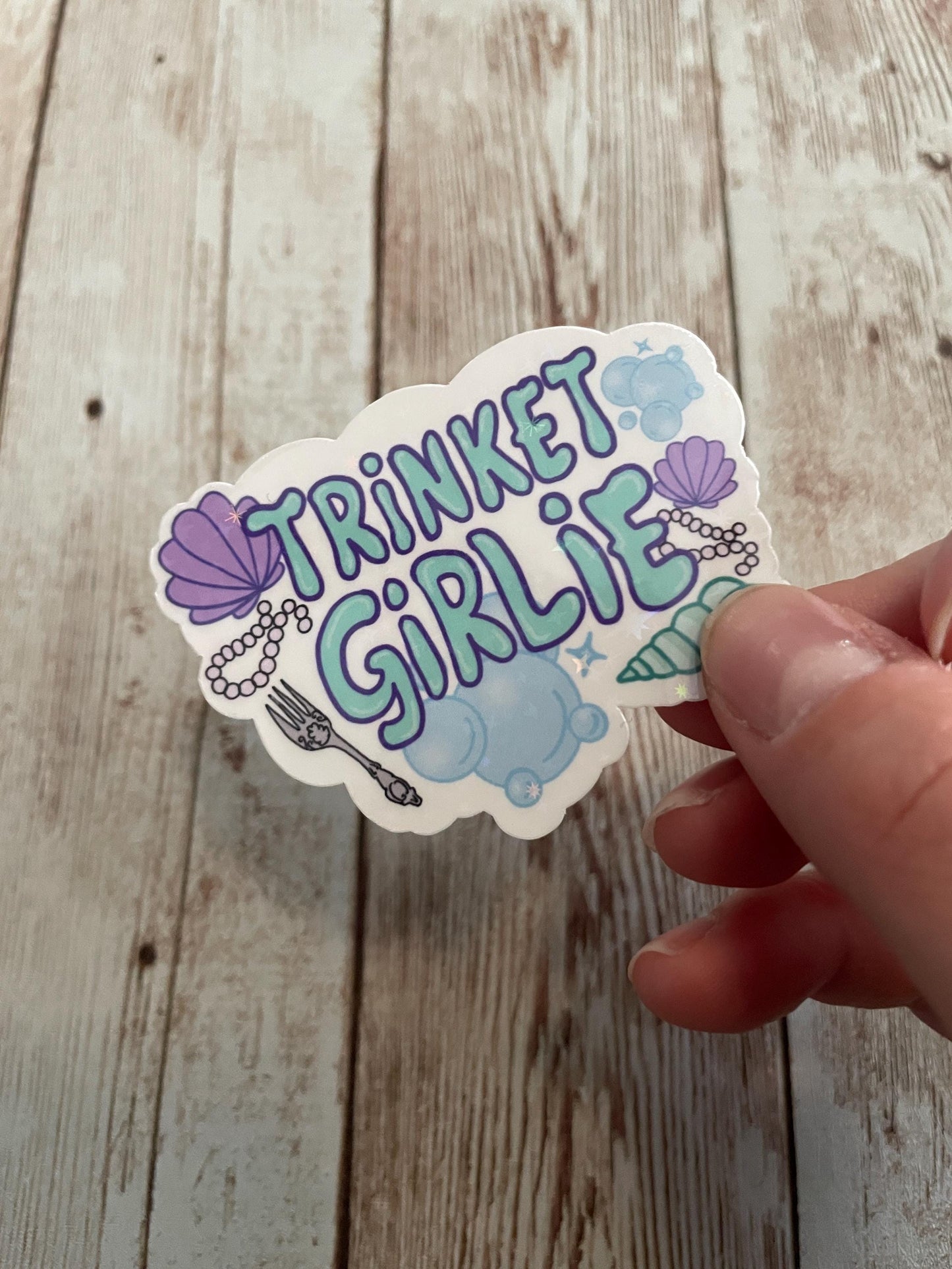 Trinket Girlie Vinyl sticker