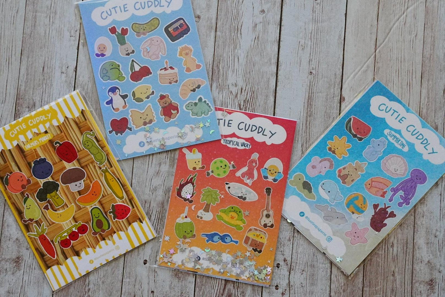 Cutie Cuddly Classic Sticker Sheets