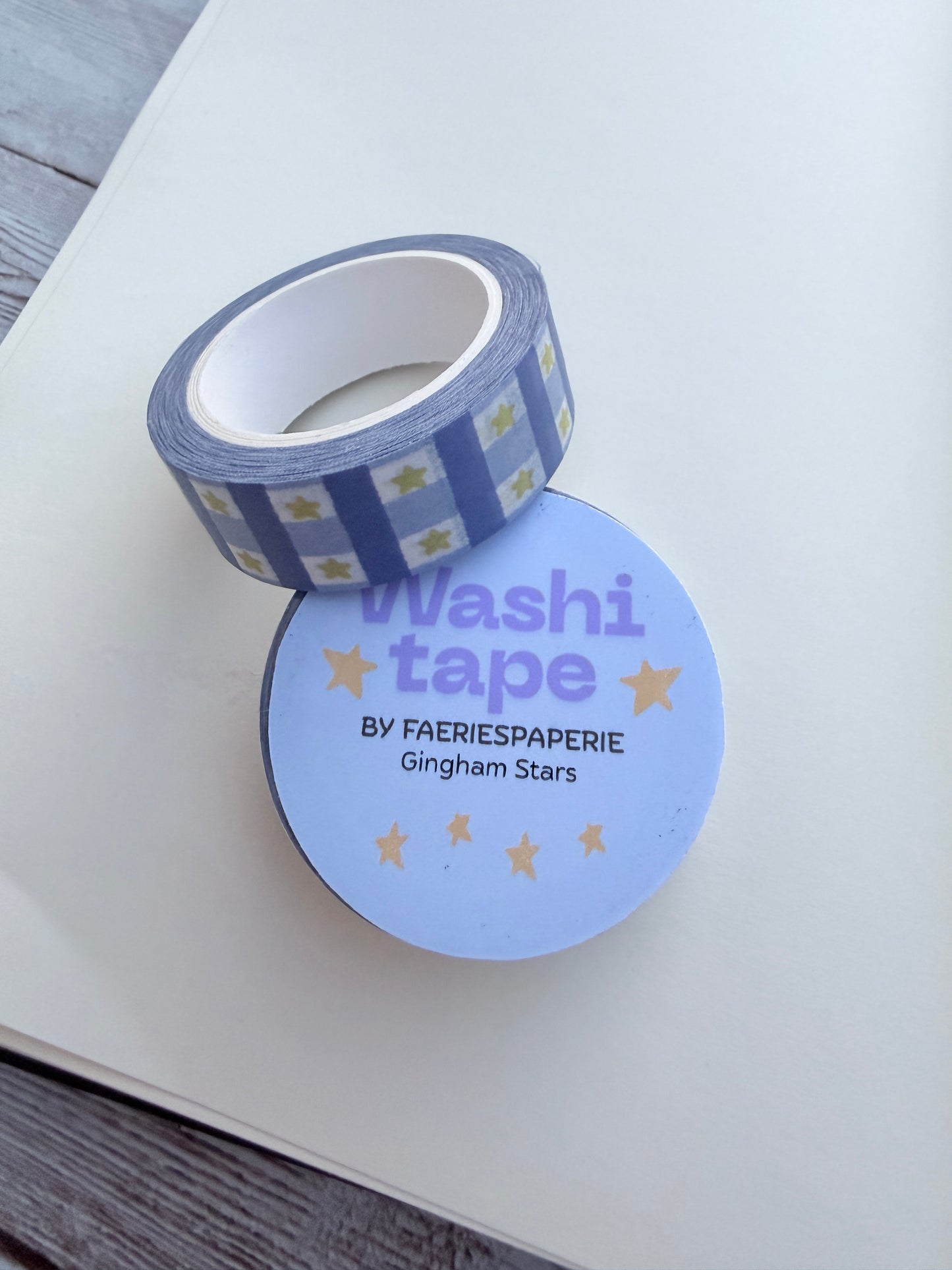 Gingham Stars Washi Tape