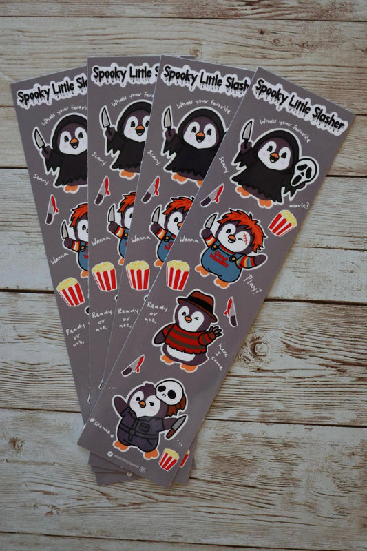 Spooky Little Slashers Skinny Sticker Sheet