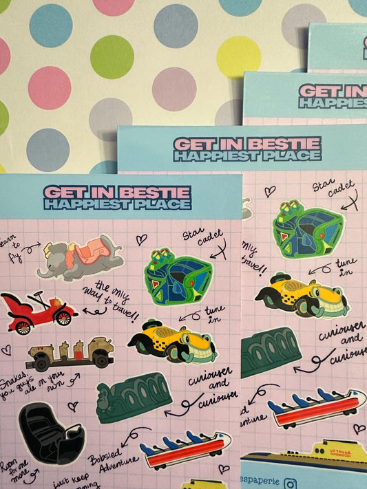 Get In Bestie Classic Sticker Sheet