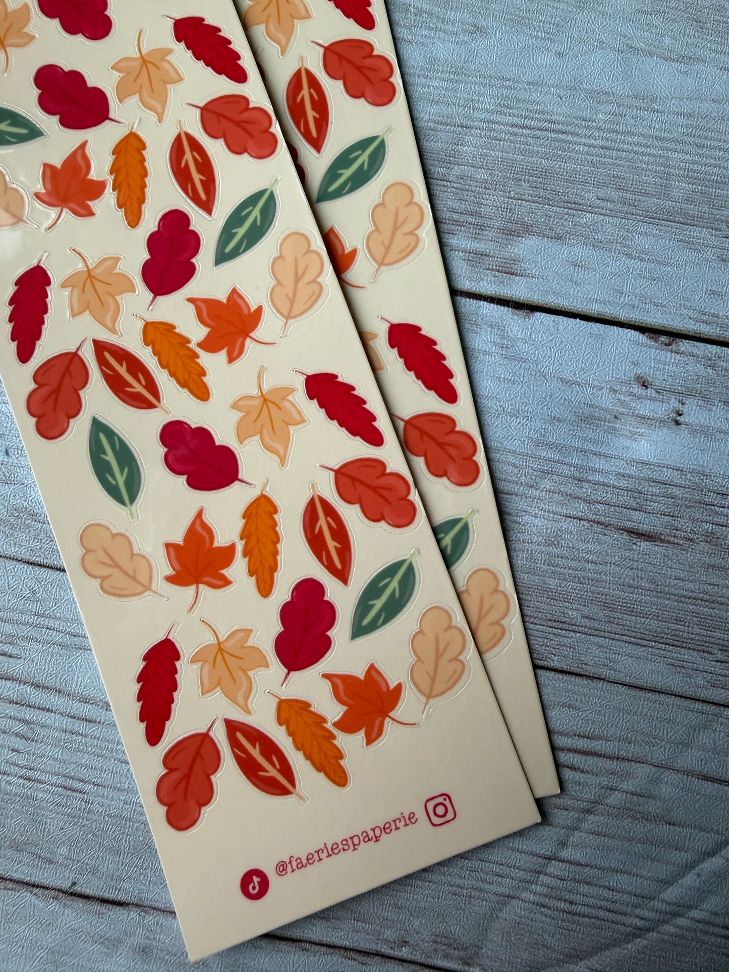 Falling Leaves Minis Skinny Sticker Sheet