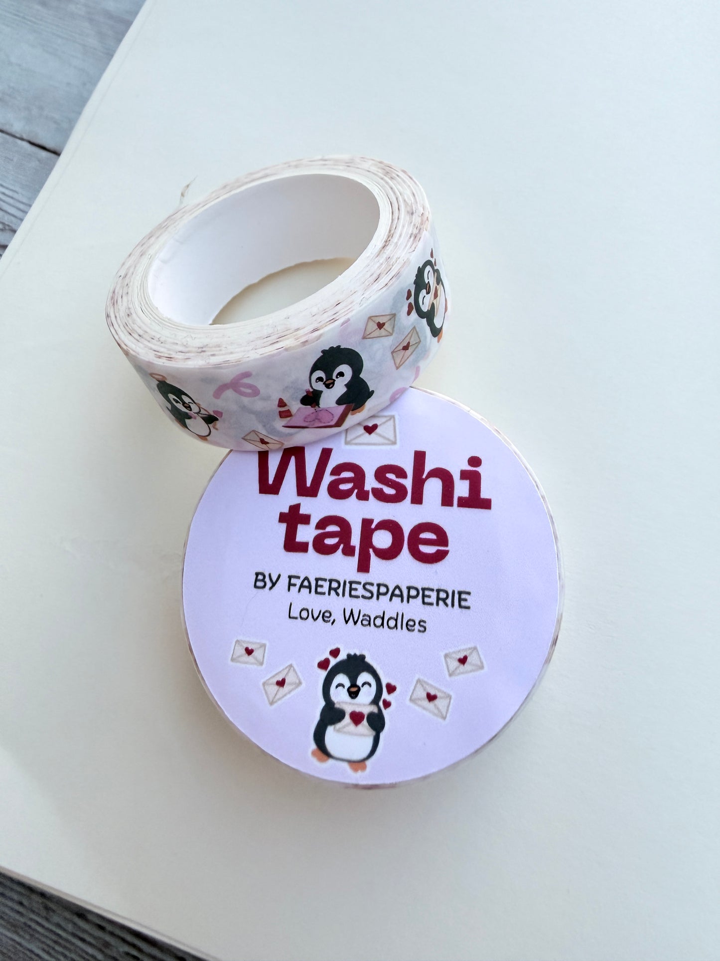 Love, Waddles Washi Tape