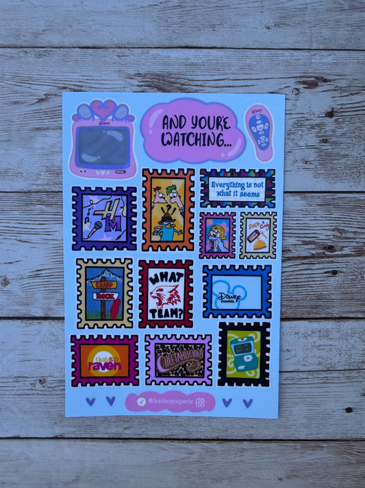 And You’re Watching...Stamp Sticker Sheet