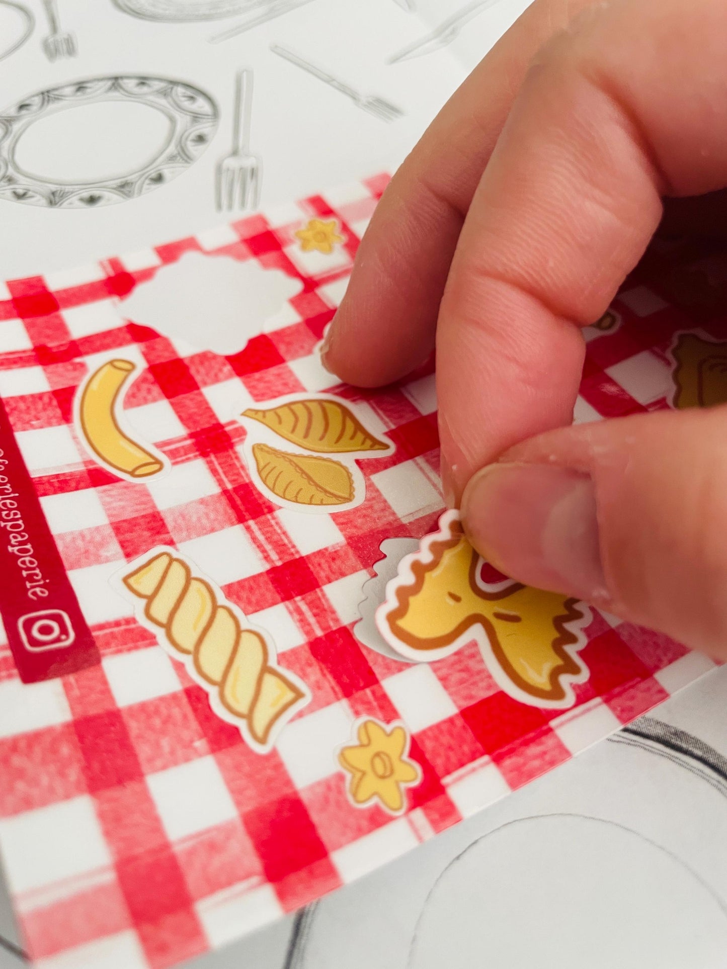 Pasta Classic Sticker Sheet