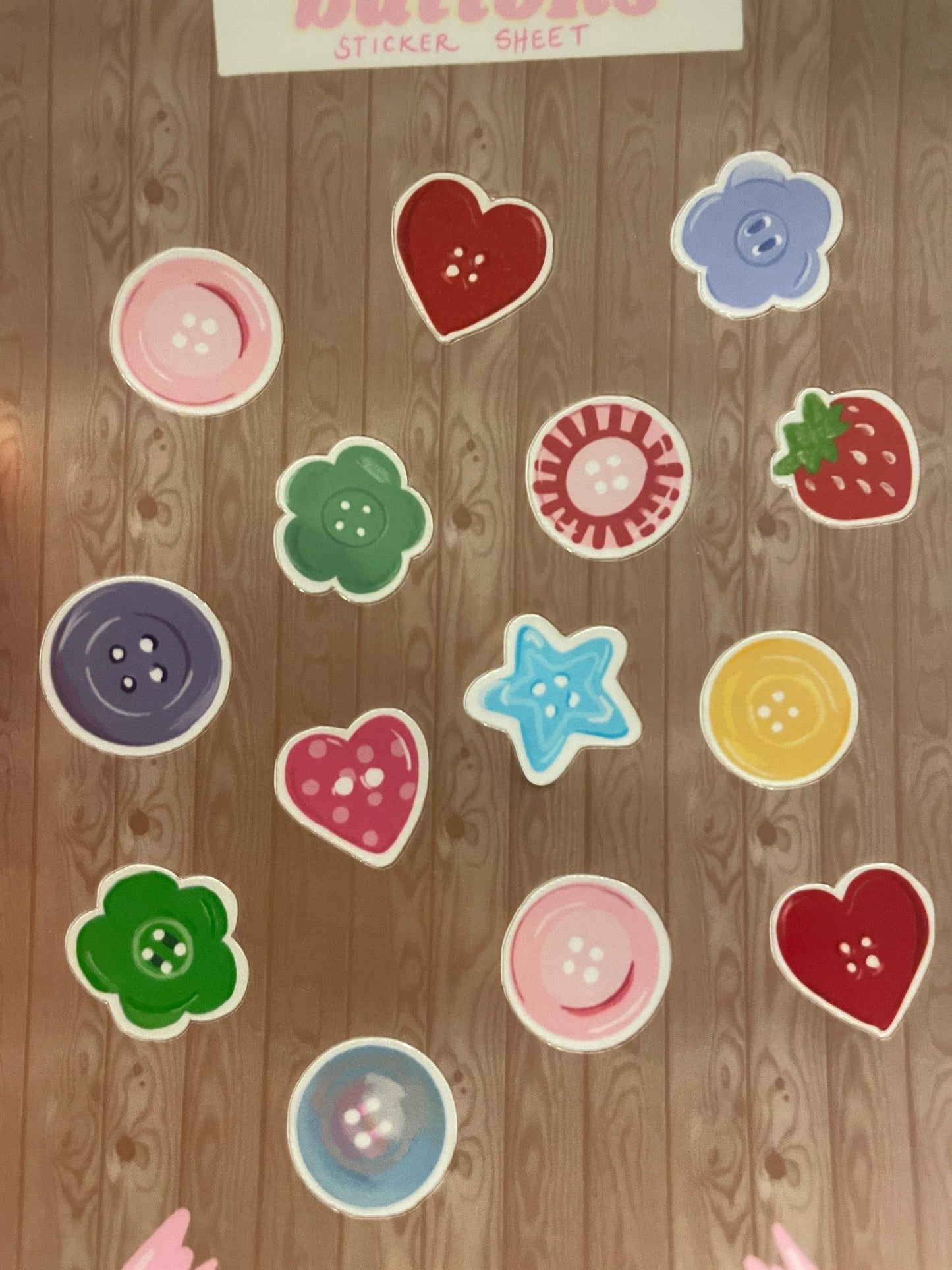 Bunch of Buttons Classic Sticker Sheet