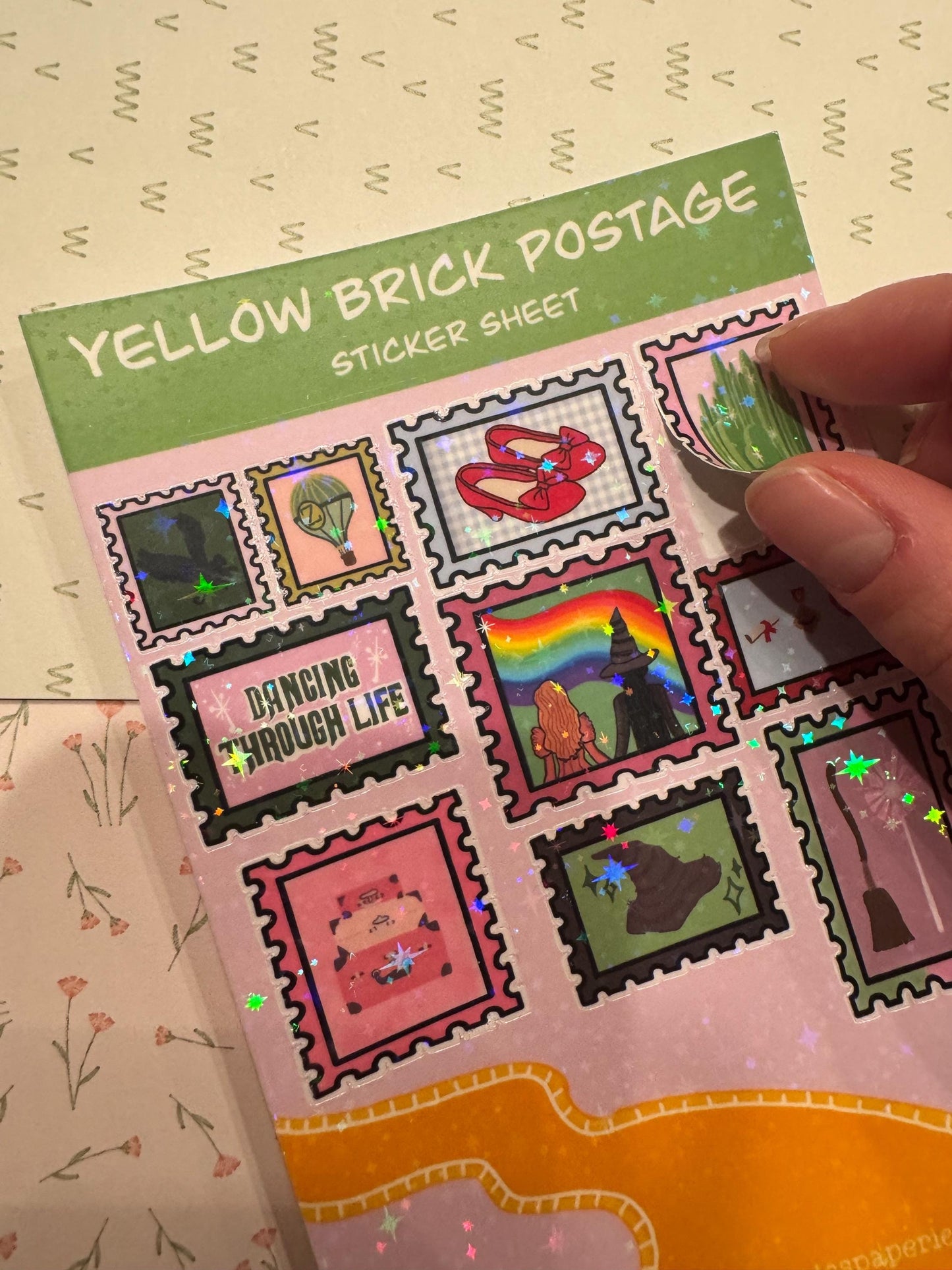 Yellow Brick Postage Classic Sticker Sheet