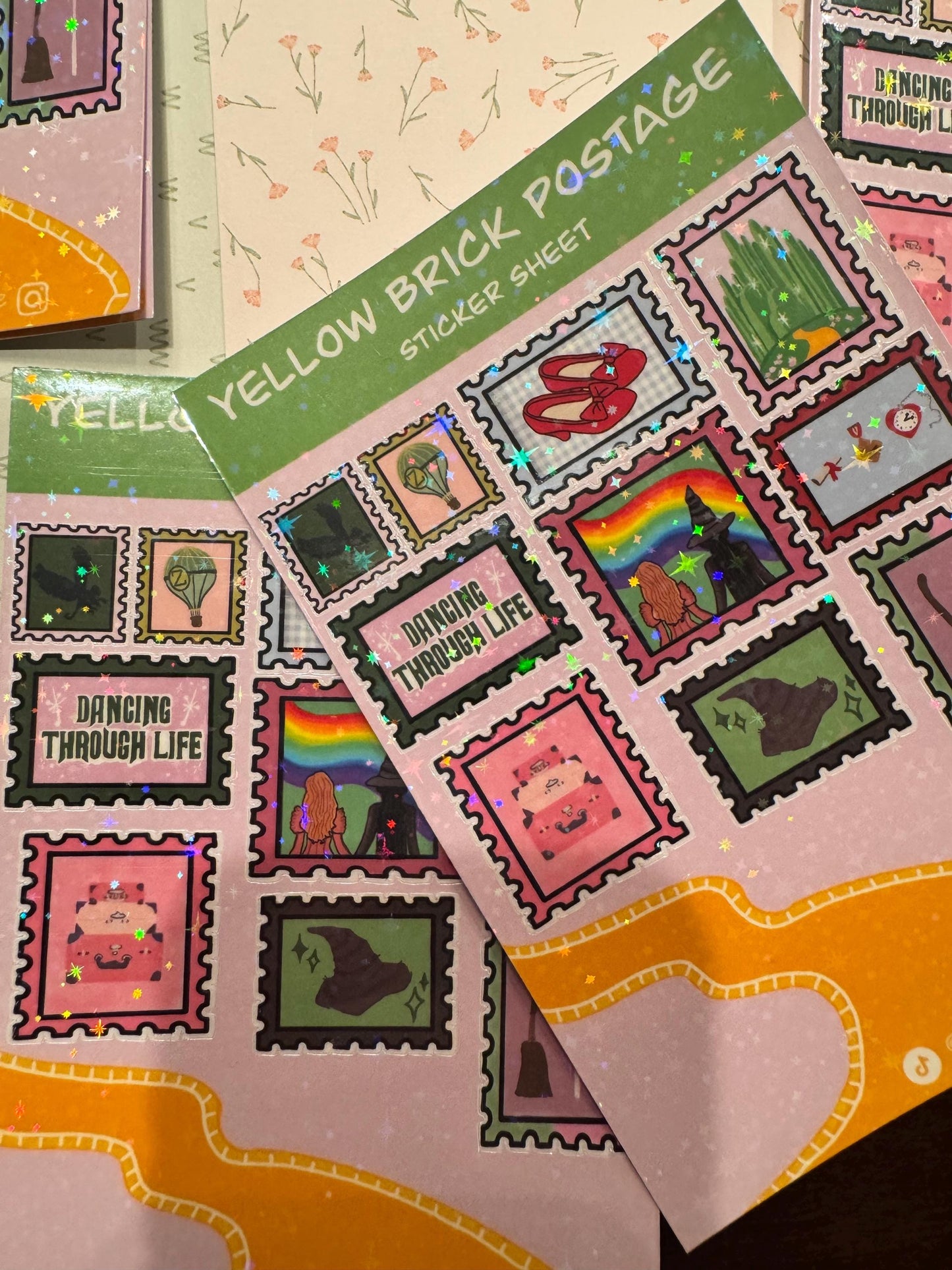 Yellow Brick Postage Classic Sticker Sheet