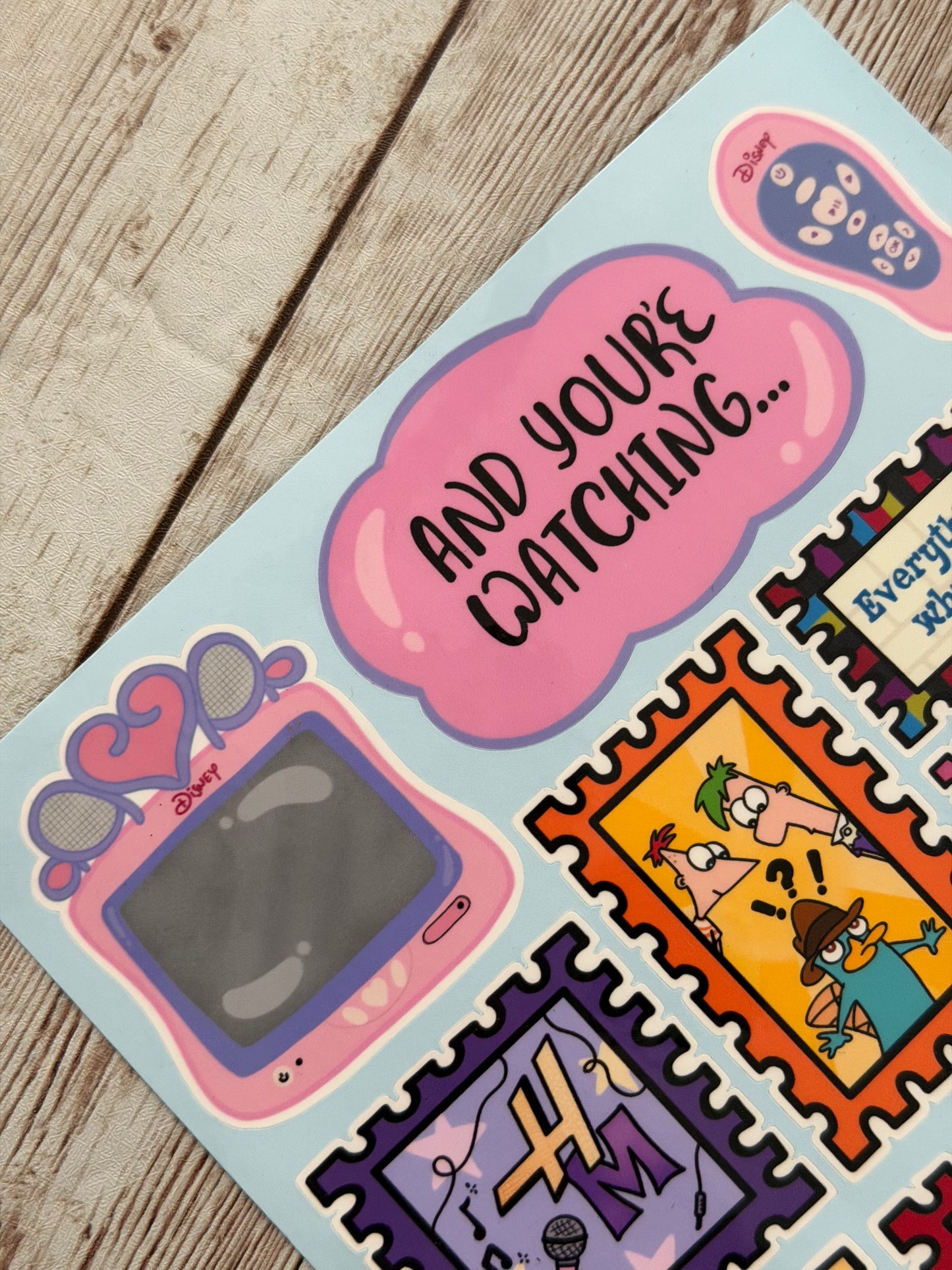 And You’re Watching...Stamp Sticker Sheet