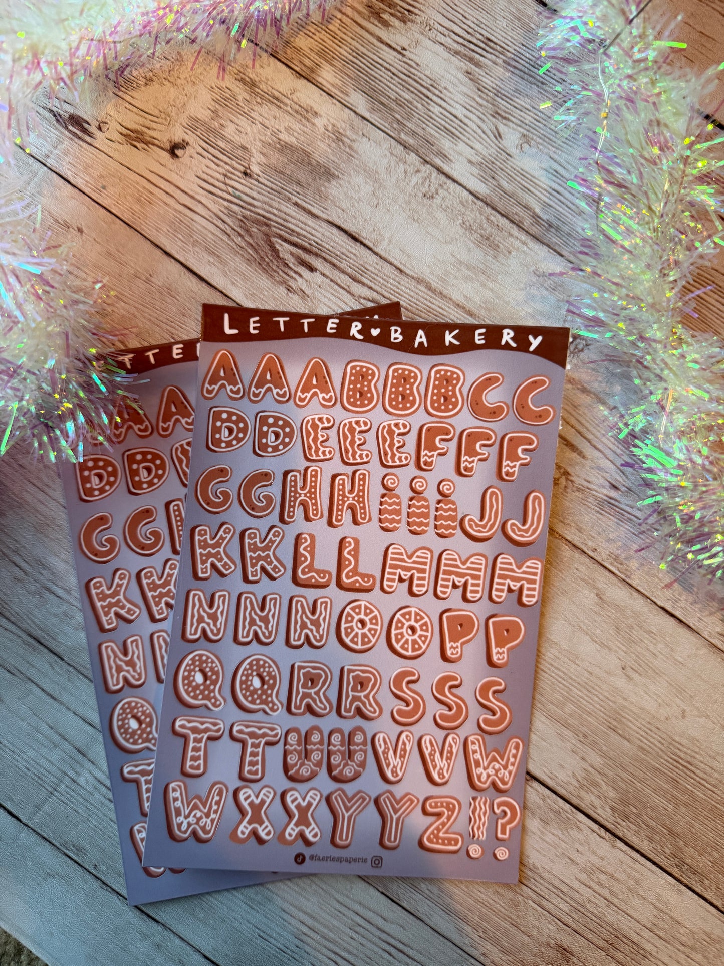 Letter Bakery Classic Sticker Sheet