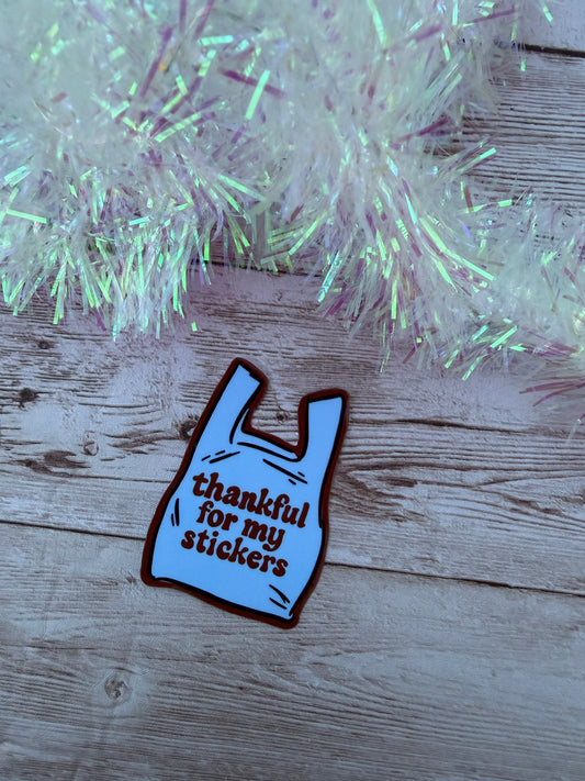 Thankful For Crafty Totes Vinyl Stickers