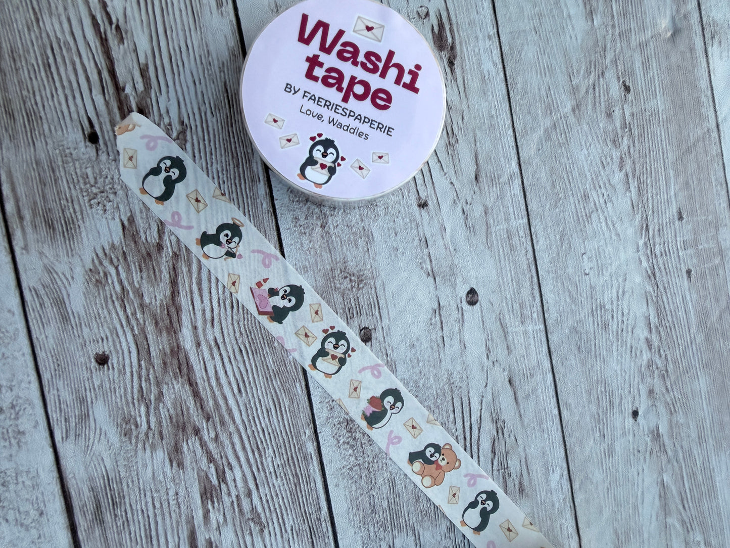 Love, Waddles Washi Tape