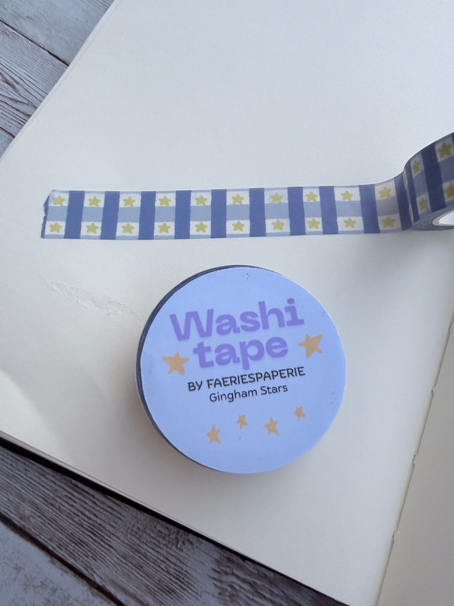 Gingham Stars Washi Tape