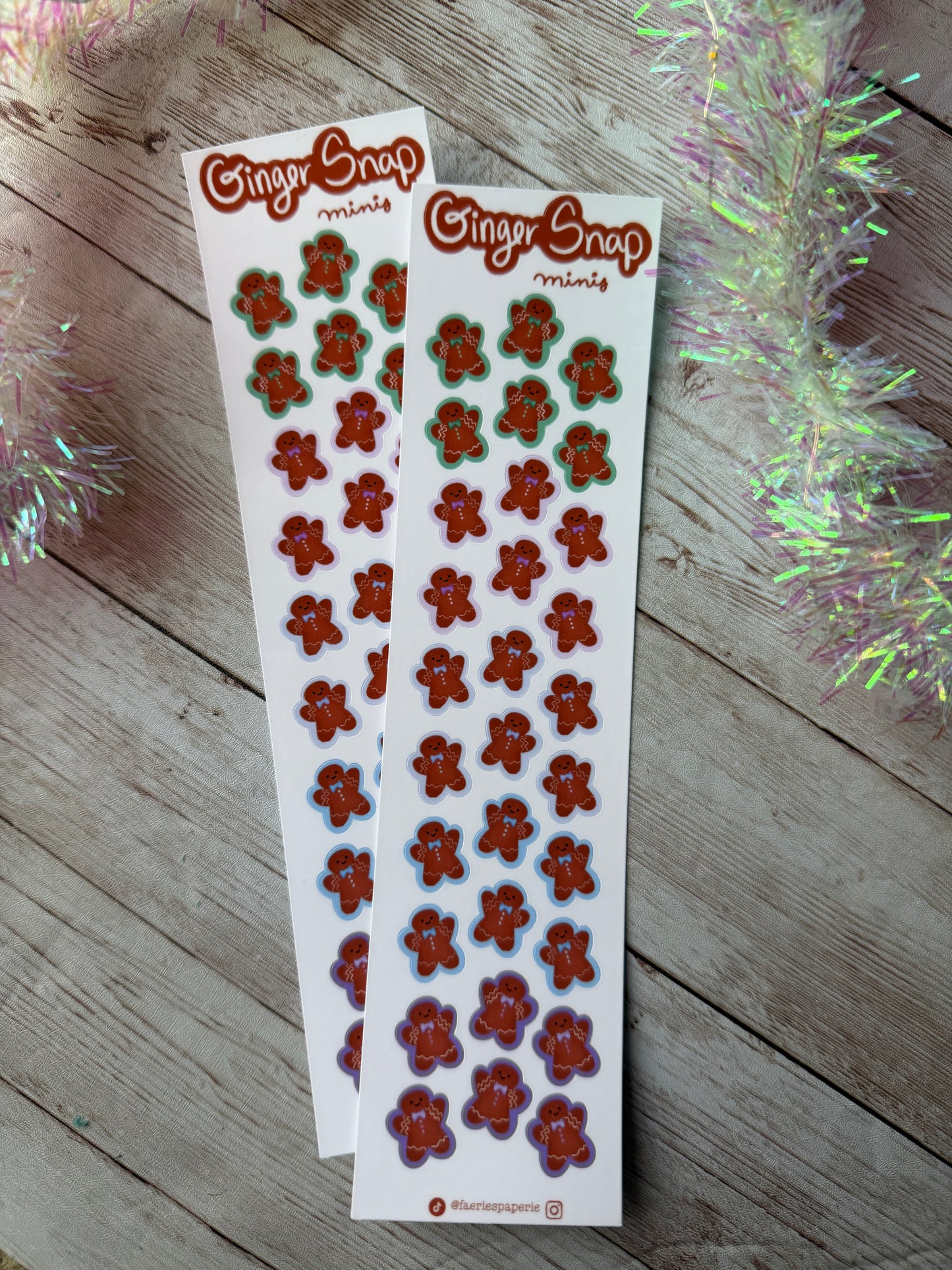 Ginger Snap Minis Skinny Sticker Sheet