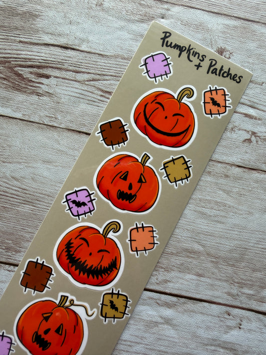 Pumpkins + Patches Skinny Sticker Sheet