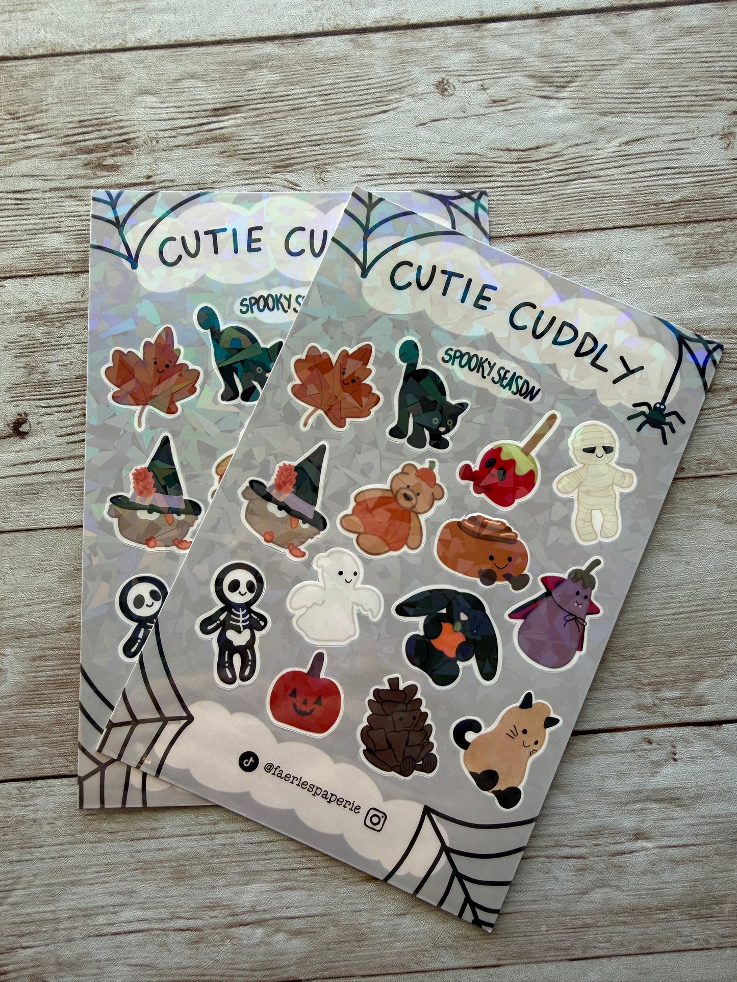 Cutie Cuddly Spooky Season Classic Sticker Sheet