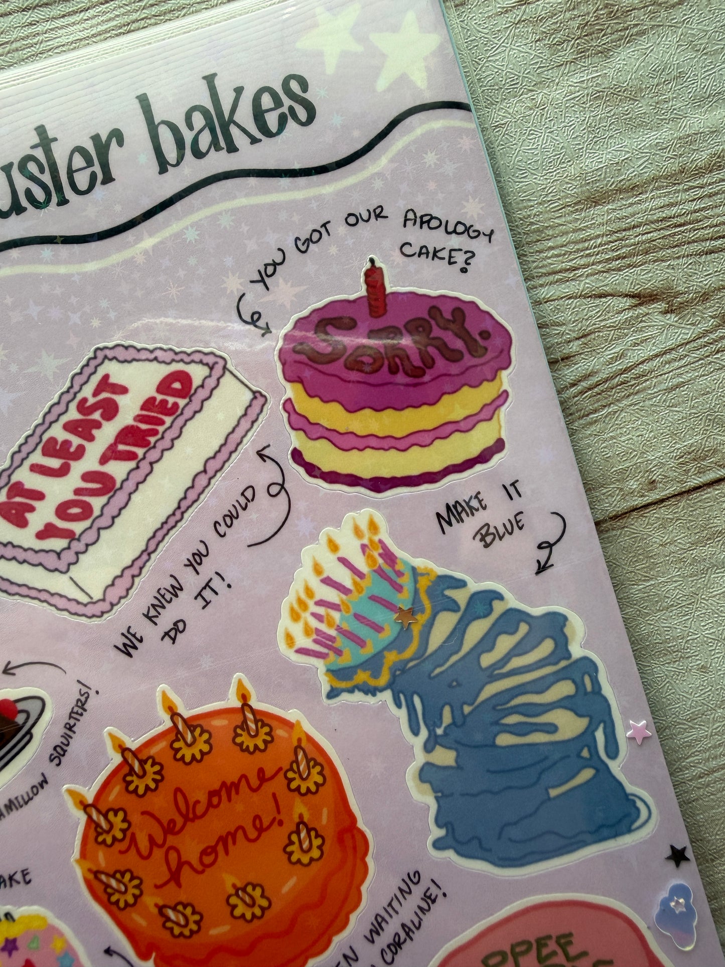 Blockbuster Bakes Classic Sticker Sheet