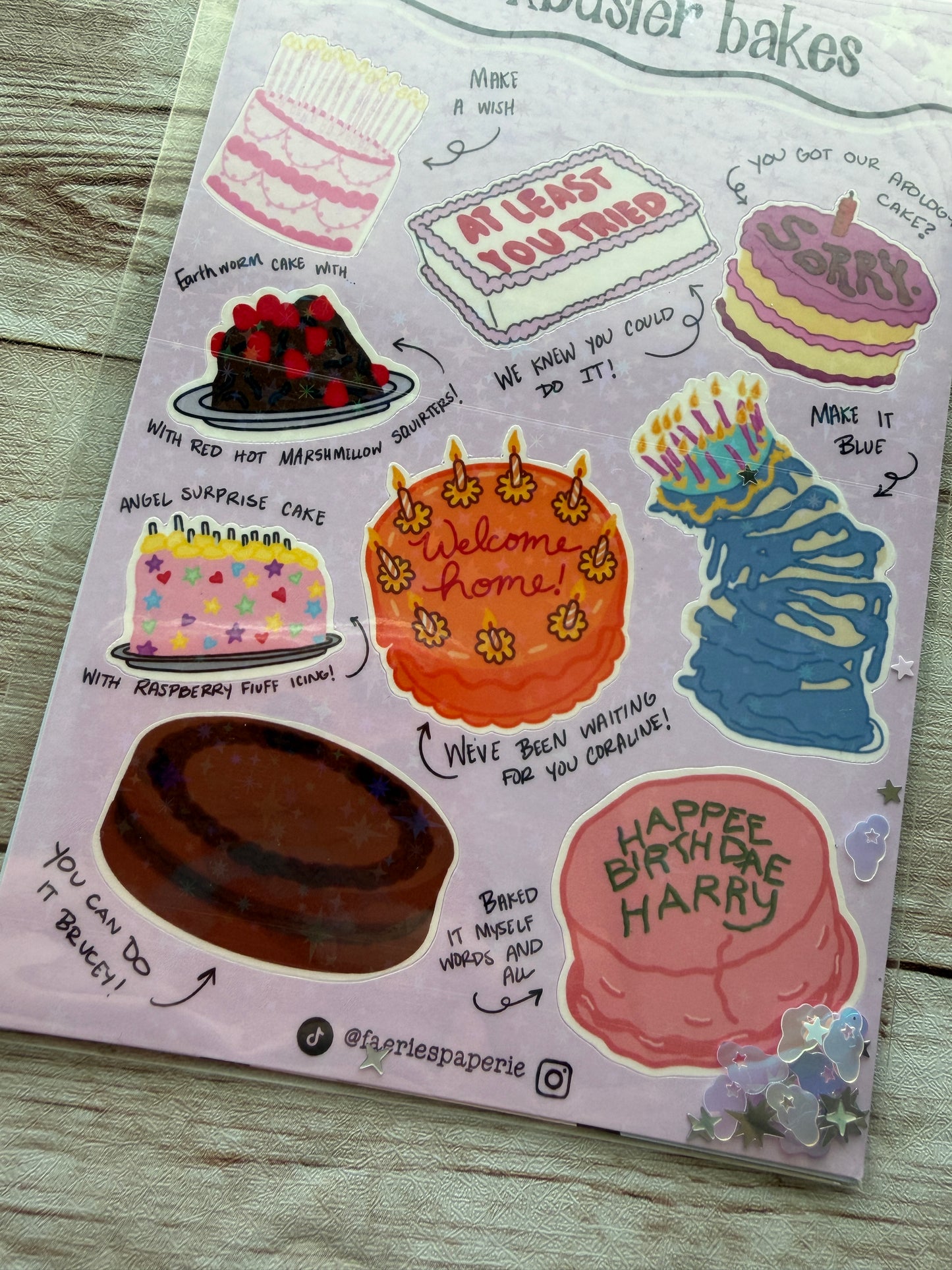 Blockbuster Bakes Classic Sticker Sheet