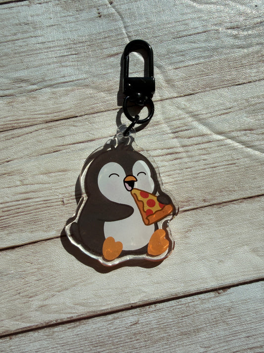 Pizza Eating Waddles Journal/Bag Charm