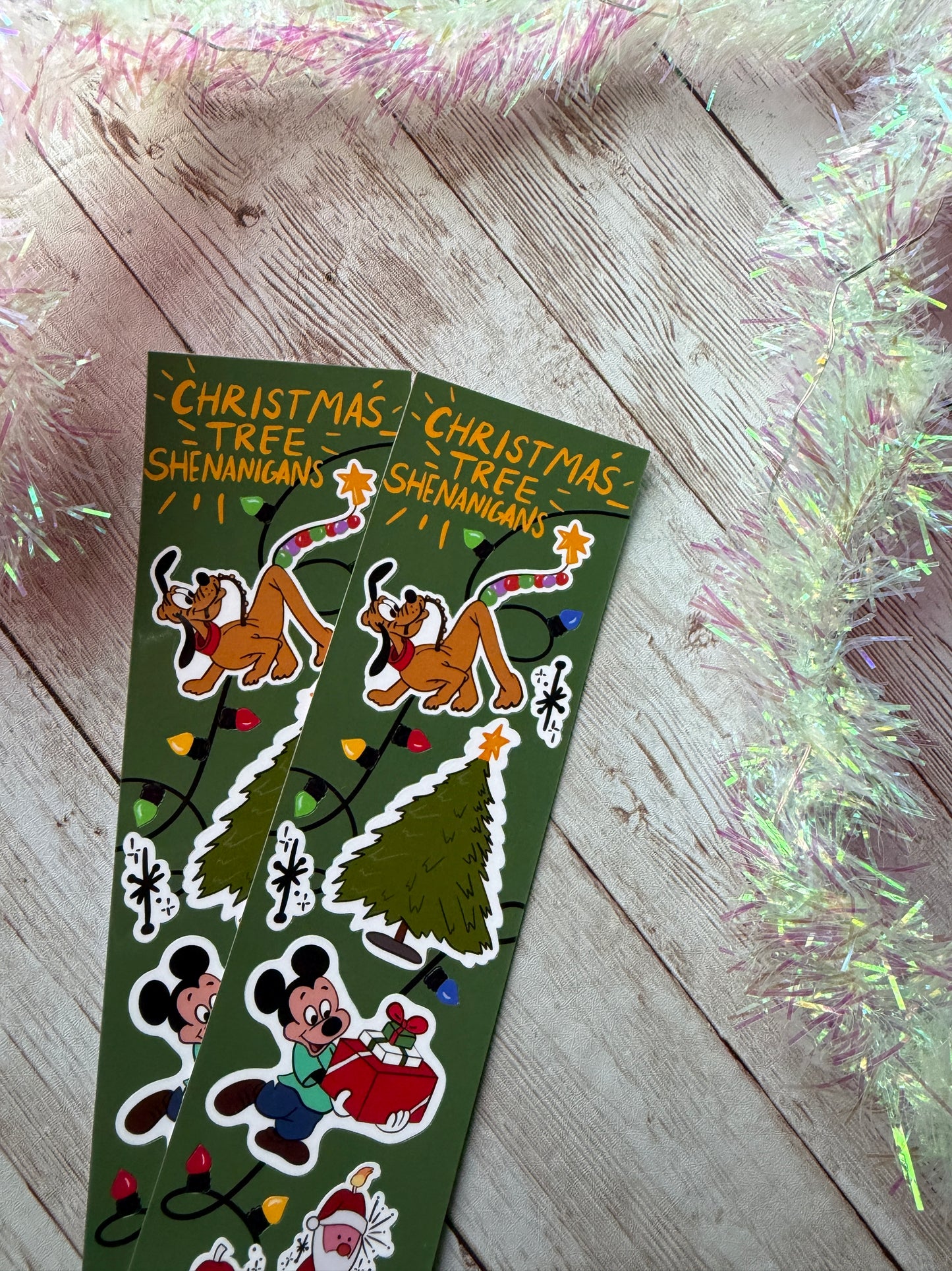 Christmas Tree Shenanigans Skinny Holiday Sticker Sheet