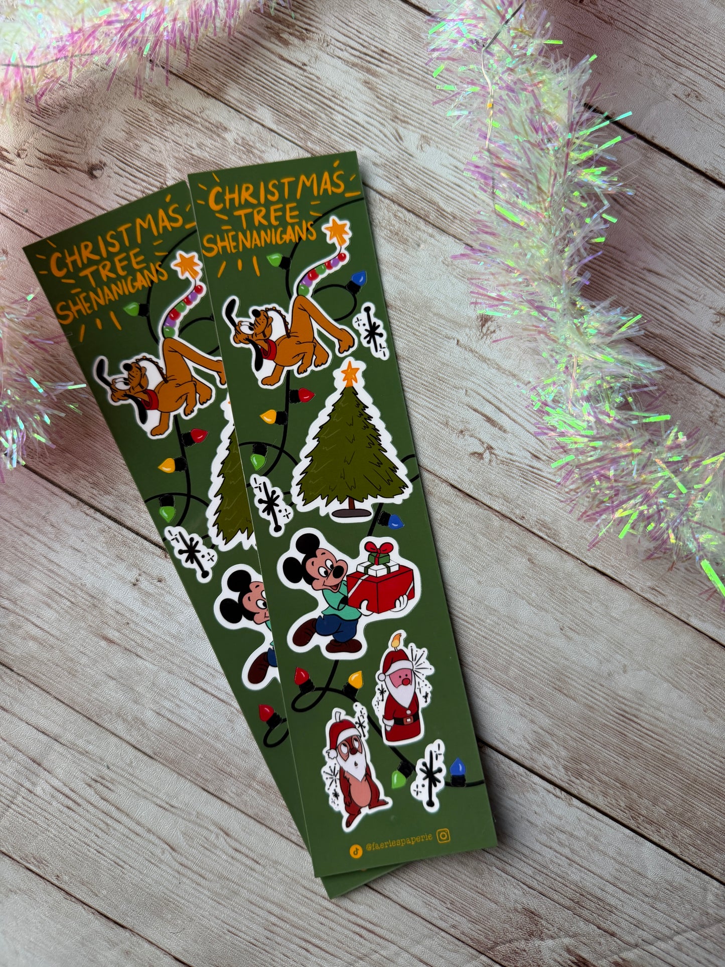 Christmas Tree Shenanigans Skinny Holiday Sticker Sheet