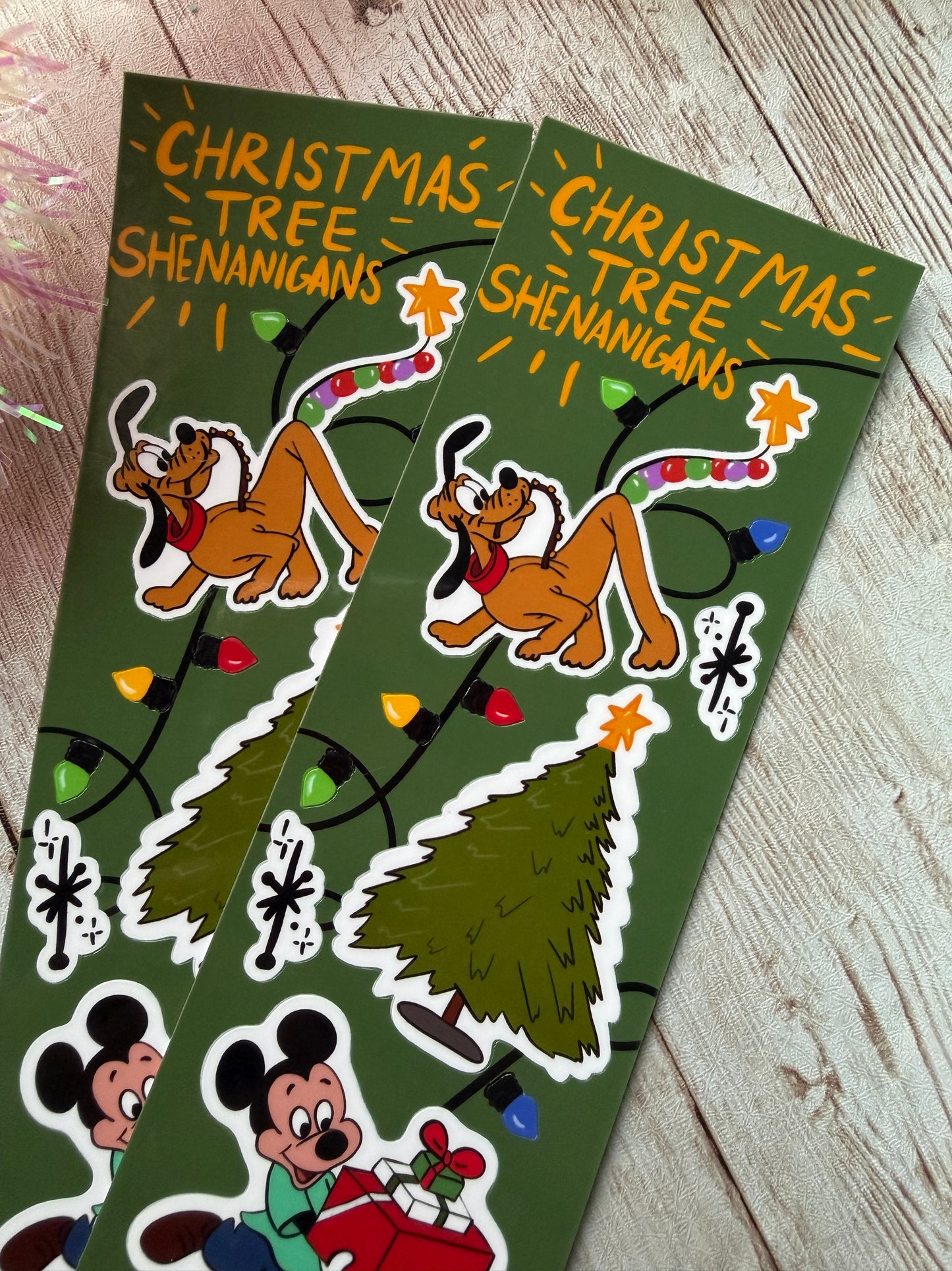 Christmas Tree Shenanigans Skinny Holiday Sticker Sheet