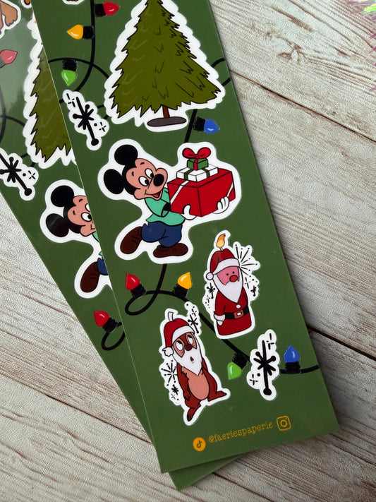 Christmas Tree Shenanigans Skinny Holiday Sticker Sheet