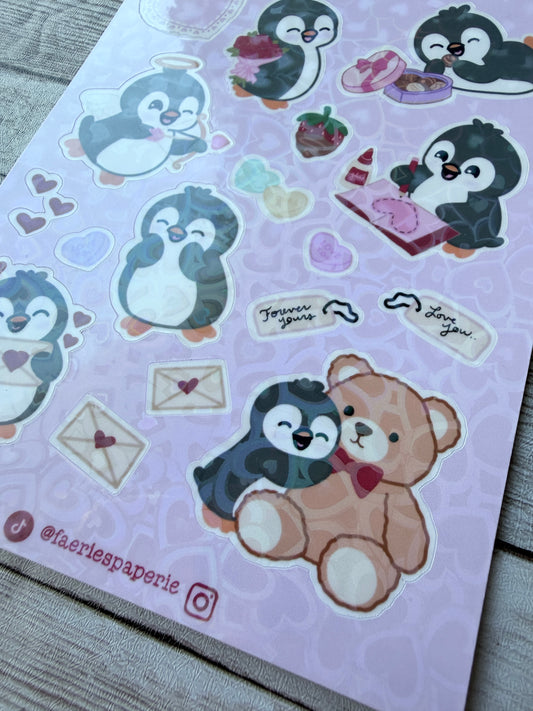 Love, Waddles Classic Sticker Sheet